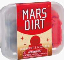 Load image into Gallery viewer, Mars Dirt &amp; Moon Dust Kinetic Sand with Space Figurine

